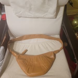 Lemaire small Tan Croissant Bag